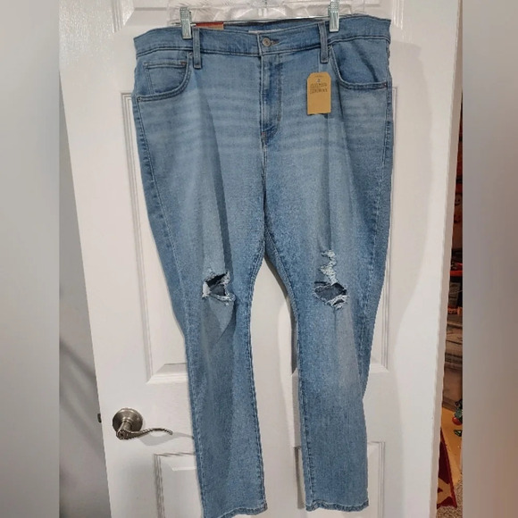 NWT Levi's Light Wash 721 High Rise Skinny Jeans in Size 16 W Wide S Short - Picture 2 of 15